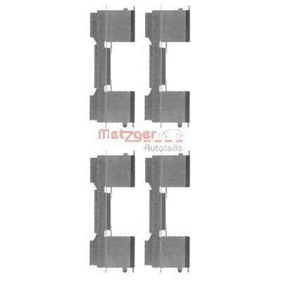 Imagen de METZGER 109 1729 Kit de accesorios, pastillas frenos FIAT: Ducato III Furgón, Camión plataforma / Chasis, IVECO: DAILY 4 Kasten/Kombi