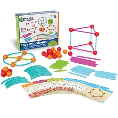 Imagen de Learning Resources Dive into Shapes Un set de geometría marino para construir