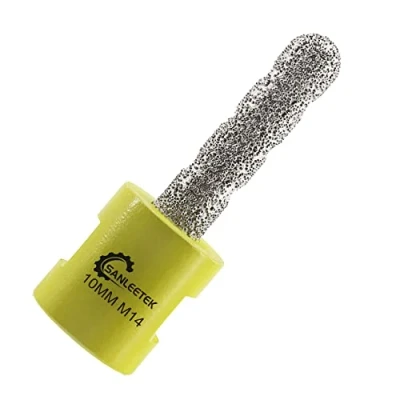 Imagen de Fresa de Diamante 10mm Broca Azulejos para Agrandar y Forma a Agujeros Existentes en Porcelana Cerámica Mármol Granito Piedra Artificial M14 Rosca SANLEETEK