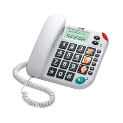 Imagen de Maxcom KXT480BI Teléfono Fijo, Color Blanco