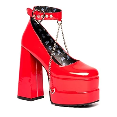 Imagen de LAMODA Sweetheart, Zapato Corto Mujer, Patente Rojo, 36 EU