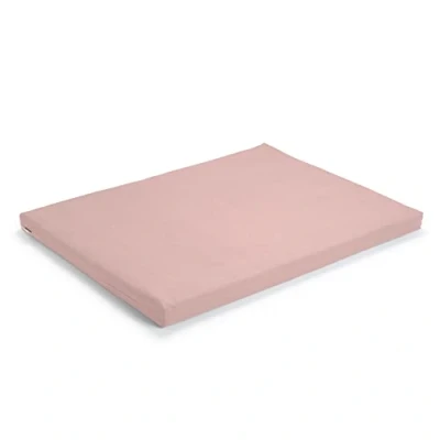 Imagen de basaho Zabuton Estera de Meditación Algodón Orgánico (Certificación OCS) Relleno Fibra Lana Reciclada Colchoneta (Rosa Pálido)