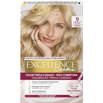 Imagen de L&#039;ORÉAL PARIS Excellence Creme Tinte Permanente Tono 9 Rubio Muy Claro