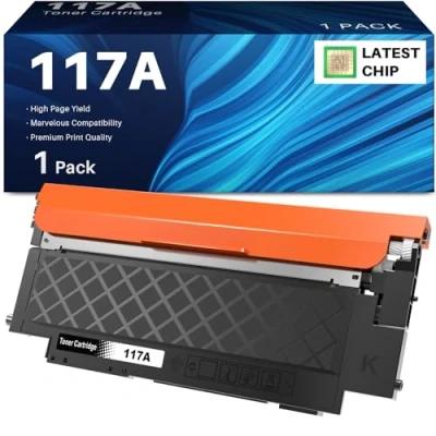 Imagen de INK4U 117A Toner Compatible HP W2070A Cartucho Tóner para Color Laser MFP 178nwg 179fwg 150nw 179fnw 150a 178nw W2071A W2072A W2073A, Negro