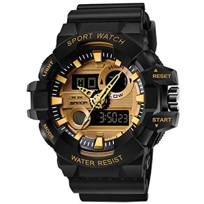 Imagen de RORIOS Reloj Deportivo para Hombres Multifuncionales Militar Analógico Digital Cuarzo Hombre