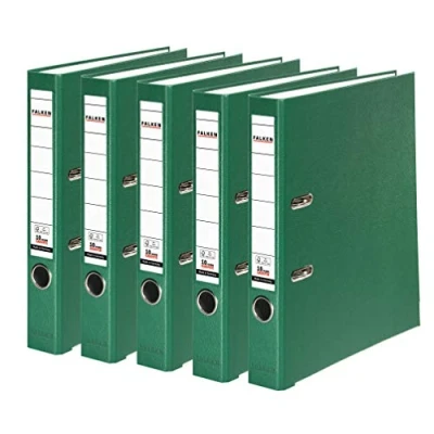 Imagen de Falken Carpeta de polipropileno colores, 3 y 5 unidades, color verde 5er Pack schmal