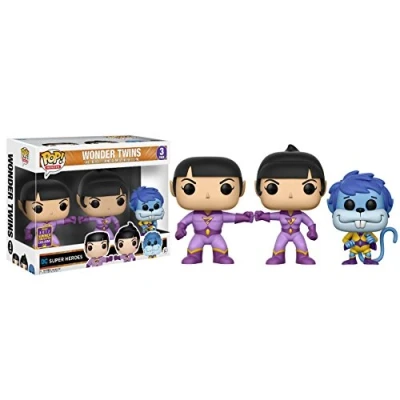 Imagen de Funko 14613 Wonder Twins Pop Vinilo Figure Zan, Jayna &amp; Gleek 3Pack SDCC Summer Convention Exclusives