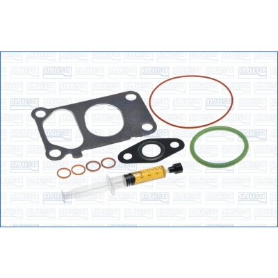 Imagen de AJUSA JTC11726 Juego de montaje, turbocompresor with studs, syringe oil con juntas instrucciones montaje BMW: 5 Berlina, Touring