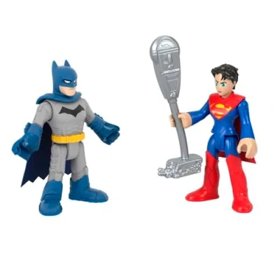Imagen de Imaginext DC Super Friends Batman™ y Supergirl Figura de acción para niños a partir 3 años