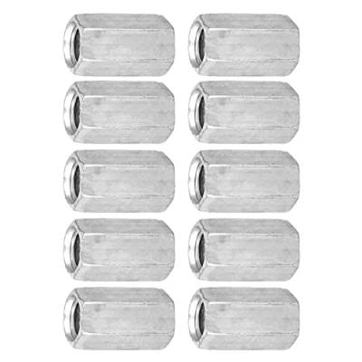 Imagen de 10Pcs M8 Tuerca de varilla larga acoplamiento hexagonal Sujetadores roscados(M8*20)