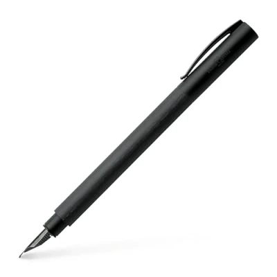 Imagen de FABER CASTELL Ambition All Black 147153 Pluma estilográfica, plumín B, color negro
