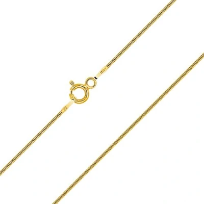 Imagen de PLANETYS Cadena de Plata Ley 925 Chapado en Oro 18K Malla Serpiente 1 mm ancho 60 cm longitud