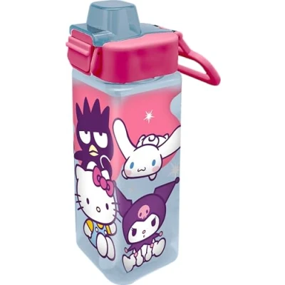 Imagen de Kids Licensing Botella PP Cuadrada Hello Kitty &amp; Friends 500ml