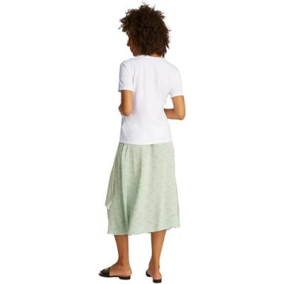 Imagen de Tommy Hilfiger Contrast FLAG TEE Camiseta básica, Mujer, Talla: XL, Optic white