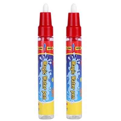 Imagen de Zerodis Pluma del Agua bebé, 2 unids/Juego Magic Pens Water Drawing Toy Doodle Reemplazo Cepillo de la para los niños Pintura Mat