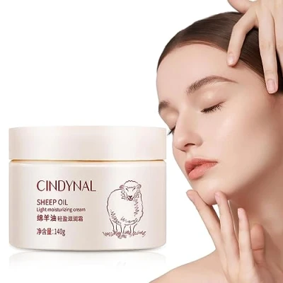 Imagen de lanolina crema Facial Iluminadora Aceite Oveja 140g,Crema hidratante hidratante, productos para el cuidado la piel, piel facial, Fulenyi