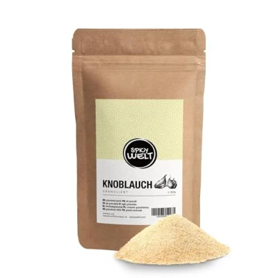Imagen de Spicy Welt Ajo Granulado (250g) Deshidratado en Grano para Adobos, Salsas y Guisos Intenso, Aromático Versátil 100% Natural &amp; Sin Aditivos
