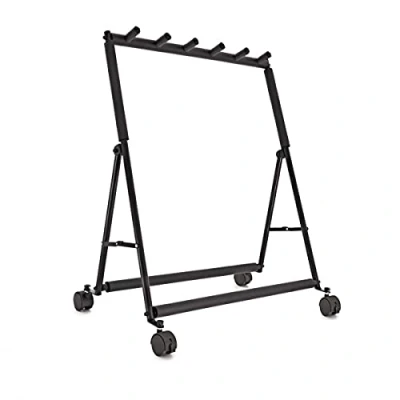 Imagen de Soporte para 5 guitarras plegable con ruedas