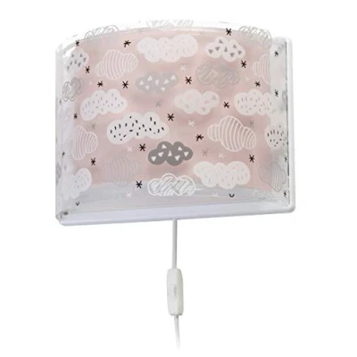 Imagen de Dalber Lámpara Aplique Pared Infantil Clouds Rosa, 15 W