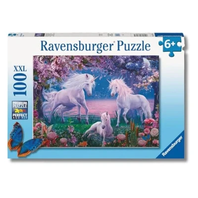 Imagen de Ravensburger Puzzle Unicornios, 100 Piezas XXL, Edad Recomendada 6+ Años