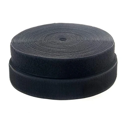 Imagen de TUKA 12m x 50mm Hook y Loop Bandas para coser, no autoadhesivas, 50 mm de ancho, Gancho bucle cinta, vuelta sin adhesivo, Cinta Bucle, negro TKB5034 black