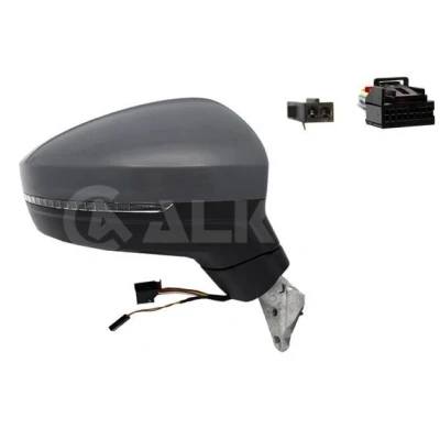 Imagen de Espejo retrovisor Alkar 9042147 derecha imprimado eléctrico calefactable, convexo para vehíc. con volante a la izquierda VOLKSWAGEN: Tiguan II