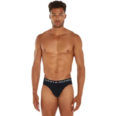 Imagen de Tommy Hilfiger Original Brief 3 PACK Braguitas, Hombre, Talla: Small, Black