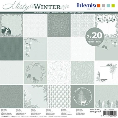 Imagen de Artemio Set 40 páginas Misty Winter, papel, 30 x cm