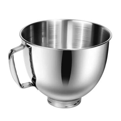Imagen de Cuenco mezclador de acero inoxidable compatible con batidora KitchenAid 4.5 y 5 cuartos galón