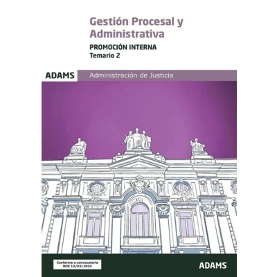 Imagen de Temario 2 Gestión Procesal y Administrativa. promoción interna (Temarios 1 Administrativa, (OC))