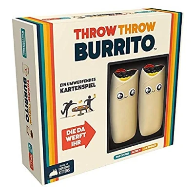 Imagen de Exploding Kittens, Throw Burrito (edición 2022), Juego de Fiesta, Cartas, 2 6 Jugadores, a Partir 7 años, 15+ Minutos, alemán
