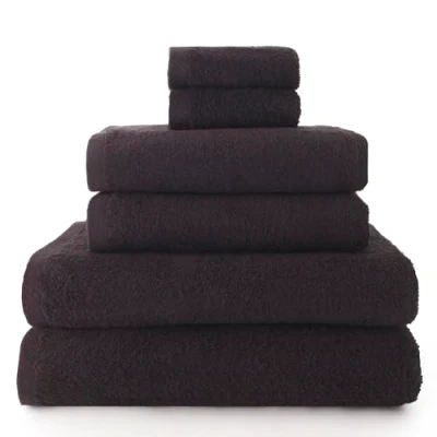 Imagen de Top Towel Plus toallas de baño grandes 2 mano o lavabo + ducha Algodon 100% Negro