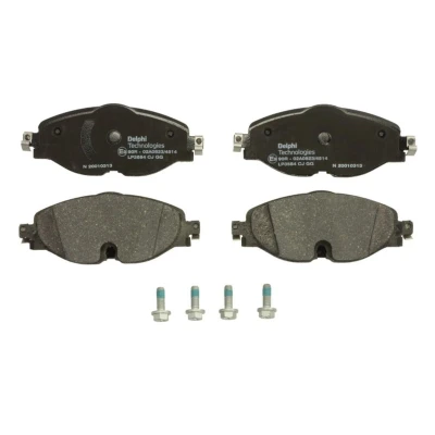 Imagen de DELPHI LP3584 Juego de pastillas freno preparado para indicador desgaste Chapa antichirridos con accesorios VOLKSWAGEN: Golf 7, Passat B8 Berlina
