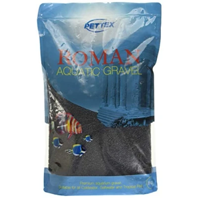 Imagen de Roman Gravel Grava de Acuario, Negro (Jet Black), 8 kg