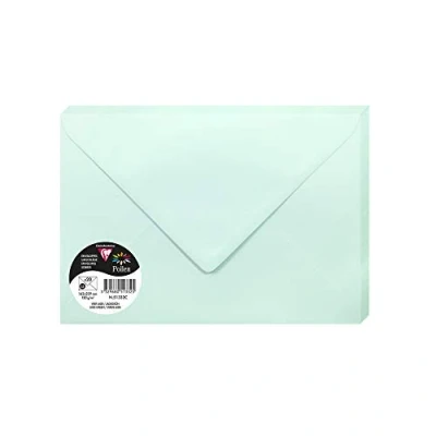 Imagen de Clairefontaine 5652 C Pack de 20 sobres 16,20 x 22,90 0,10 cm, color verde jade 16.20 22.90 0.10