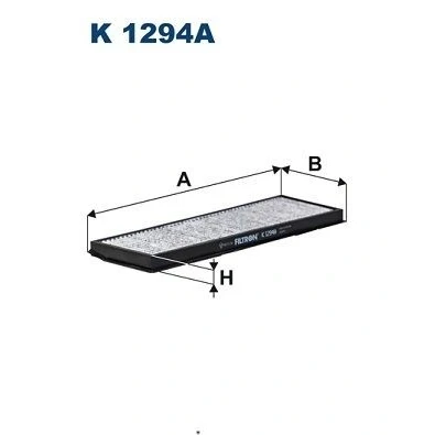 Imagen de FILTRON K 1294A Filtro de habitáculo carbón activado 377 123 20 SCANIA: P,G,R,T series, L,P,G,R,S series