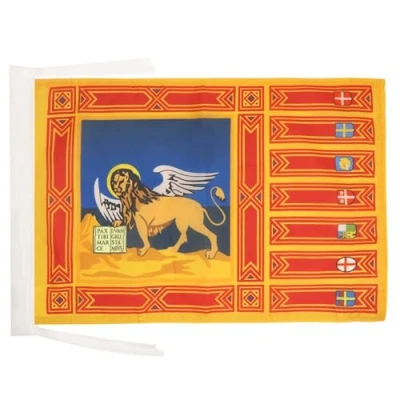 Imagen de AZ FLAG Bandera DE VÉNETO 45x30cm BANDERINA Veneto Italia 30 x 45 cm cordeles