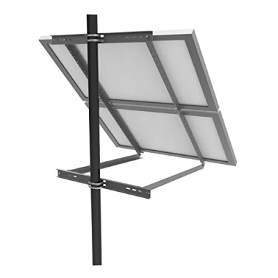 Imagen de enjoy solar Soporte de aluminio ajustable con ángulo inclinación 30 60 para el panel Duo, módulo solar, adecuado la anchura del 100 680mm ( incl. tornillos y tuercas)