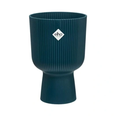 Imagen de Elho Vibes Fold Coupe 14 Macetero por Interior Ø 13.9 x H 21 cm Azul/Deep Blue