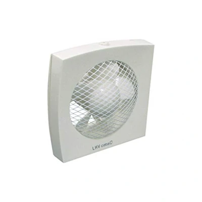 Imagen de Cata Extractor de Baño Modelo LHV 300 Extractores Helicoidales para Pared y Cristal alto rendimiento Clase Eficiencia Energética B Acabado en Color Blanco