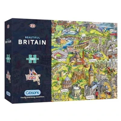 Imagen de Gibsons Beautiful Britain Jigsaw Puzzle, 1000 Piezas (GIBG7080)