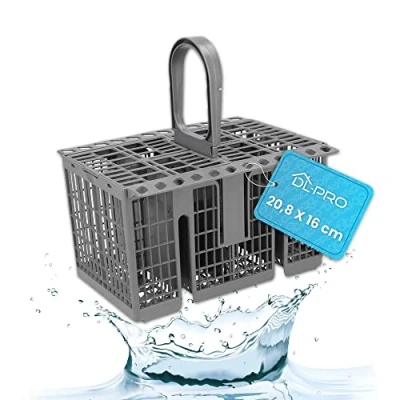 Imagen de DL pro Cesta de cubiertos para inferior 20,8 x 16 cm Whirlpool Bauknecht Ikea 488000386607 lavavajillas WFC WIC WBC
