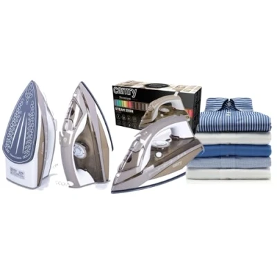 Imagen de Camry CR5018 Plancha de Vapor Potente 3000 W, 55 g/min, Golpe 230 Suela Ceramica