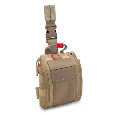 Imagen de EB ELITE BAGS Fast&#039;S, Botiquín Individual Pernera con Sistema Molle (Marron Coyote)
