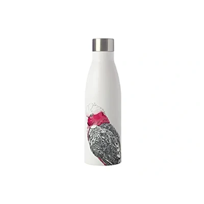Imagen de Maxwell &amp; Williams Marini Ferlazzo Botella Térmica de Agua con Diseño Cacatúa Galah Acero Inoxidable 18/10, 500 ml Blanco