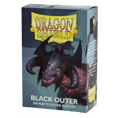 Imagen de Fundas exteriores Dragon Shield Negro mate 100 CT para tarjetas Suave y resistente Compatible con Pokémon, Magic The Gathering Cards Digimon MTG TCG OCG de hockey