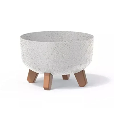 Imagen de Macetero color blanco roto,sin depósito , colección GRACIA de 23,5 x 15,5 cm, capacidad 3,8 L.