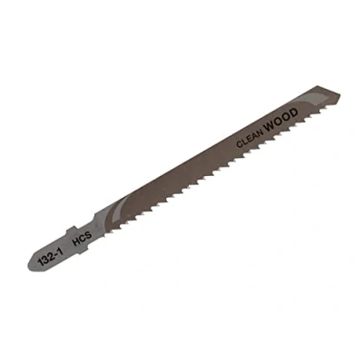 Imagen de DeWalt DT2053 QZ Hoja de sierra calar HCS, longitud 100 mm, paso diente 2,5 para madera y laminados, hojas corte sin astillas, hasta 40 mm espesor