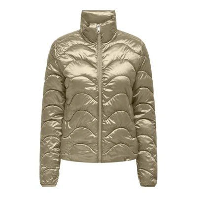 Imagen de ONLY Onlvega Wave Quilted Jacket CC Otw Chaqueta amortiguadora, Trench Coat, M para Mujer
