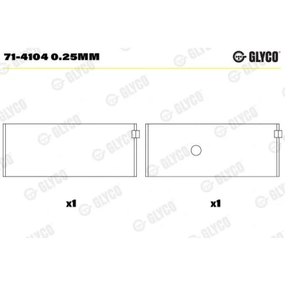 Imagen de GLYCO 71 4104 0.25mm Casquillos de Biela